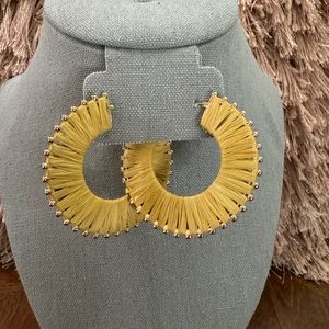 Thread Wrapped Hoop Earrings